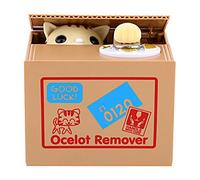 Caja de Ahorro de Dinero, Gato automático Que roba Dinero, plástico ABS, Novedad electrónica, Lindas latas de Ahorro de Dinero, Regalo para niños, niñas, Adultos, cumpleaños