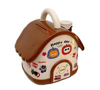 Caja de ahorro de dinero para, Hucha Casa | Banco de ahorros de dinero de Bote de dinero de dibujos animados | Juguetes atractivos, Tarro de Almacenamiento de dinero, decoración del Hogar con