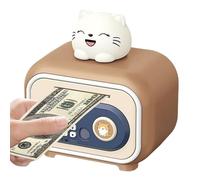 Caja de ahorros electrónicos - Desbloqueo por contraseña y huella digital con sonido, caja de ahorro segura - para dinero líquido para niños y niñas a partir de 3 años regalos de cumpleaños