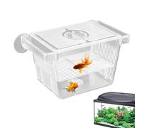 Caja de Aislamiento de Peces - recinto del criador Transparente, cámara de cría | Divisor de Peces acrílicos, Jaula de guardería de incubadora Flotante, Recipiente de cuarentena Segura para Betta