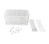 Caja de Aislamiento para cría de Peces, incubadora de Tanque de Peces Lateral de Malla Transparente, criadero de Acuario acrílico con Ganchos Ajustables, para Huevos de Peces (20 * 10 * 11CM)