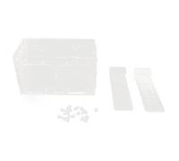 Caja de Aislamiento para cría de Peces, incubadora de Tanque de Peces Lateral de Malla Transparente, criadero de Acuario acrílico con Ganchos Ajustables, para Huevos de Peces (17 * 9 * 10 CM)