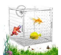 Caja de aislamiento para pecera | Separador acrílico de peces para bebés para acuario | Divisor estable para criar huevos, camarones, freír, guppy, ángel, aclimatación, incubadora de incubadora