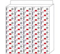 Caja de aleación de aluminio con asa, armario de almacenamiento de teléfono móvil montado en la pared para aula, oficina y examen, solución segura de gestión de teléfonos celulares, un color, 50