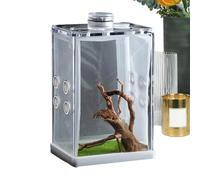 Caja De Alimentación Araña, Esgrima De Salta De Araña | Terrarios De Reptiles - Mascotas De Pescado Y Acuáticos, Jaula De Araña Alimentación, Suministros Anfibios Contenedores De Alimentos, Access