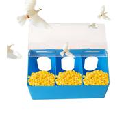 Caja de alimentación de Aves de Corral: alimentador de Ajustable, Recipiente Colgante de Orificios, Ranura a Prueba de Fugas Duradera, compilación de Fuerte, diseño fácil de limpi