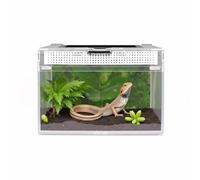 Caja de Alimentación de Insectos, Caja de alimentación para Reptiles, Estuche de Cría de Reptiles para lagartos, arañas, Ranas de Cuernos y escarabajos,Terrario para Reptil/Anfibios (8 * 8 * 7inch)