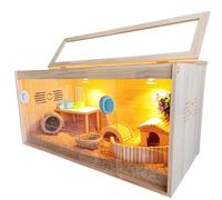 Caja de alimentación para pollos para mascotas pequeñas, fácil de montar y limpiar, perfecta para conejos, cobayas y hábitat de hámsters