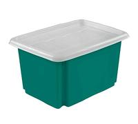 Caja de almacenaje, capacidad 45 litros, 55,5x40x30, eco verde, colección Emil&Emilia
