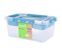 Caja de almacenaje de 4,2 litros, tapa con asa, 29x19x12,4, colección Hubert
