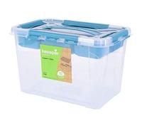 Caja de almacenaje de 6,6 litros, tapa con asa, 29x19x18, colección Hubert
