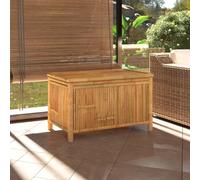 Caja de almacenaje de jardín bambú 90x52x55 cm