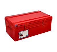 Caja de almacenaje y transporte (L x An x Al: 80 x 45 x 35 cm, Rojo)