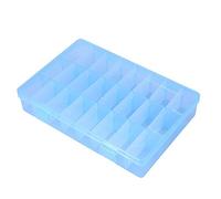 Caja de almacenamiento, 24 cajas ajustables de plástico ajustables cuentas de joyería organizador caja de almacenamiento de cuentas pendientes (1)