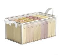 Caja de almacenamiento, 47 x 28 x 20 cm, cesta de tela en capas para ropa y pantalones, diseño plegable, construcción de tela catiónica, organización de armario para el hogar (sin funda)