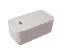 Caja de almacenamiento ABS con cerradura con mecanismo de bloqueo seguro para teléfonos, aperitivos, medicamentos y objetos de valor, diseño compacto de 23,9 x 13,1 x 9,6 cm, para uso doméstico u