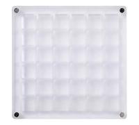 Caja de almacenamiento acrílica de 36/64/100 rejillas para uñas, diamantes de imitación, contenedor de almacenamiento para decoraciones