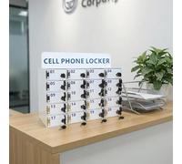 Caja De Almacenamiento Acrílica para Teléfonos Móviles De 20/25/30 bits Taquillas Organizadoras para Aulas Oficinas Y Salas De Conferencias(20bits)