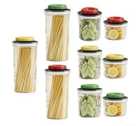 Caja de almacenamiento al vacío tipo prensa diseñada para granos y cereales, con sellado a prueba de fugas y fácil operación en un solo paso para preservar el sabor y la nutrición durante más tiempo