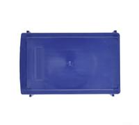 Caja de almacenamiento apilable de plástico para tornillos de componentes, PET grueso con cajones translúcidos transparentes, organizador apilable y de montaje en pared, 140 x 90 x 40 mm, 1 (azul)