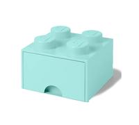 Caja De Almacenamiento Apilable LEGO Con 4 Perillas, 1 Cajón, Verde Menta