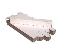 Caja de almacenamiento apilable para envos y documentos AOS - 3""x3""x25"""" Paquete de 25