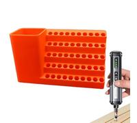 Caja de almacenamiento Bits, resistente organizador para brocas, solución de almacenamiento antideslizante para taller, garaje, cobertizo