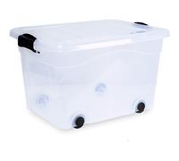 Caja De Almacenamiento Caja De Plástico Anzio 40 L Con Ruedas Y Tapa