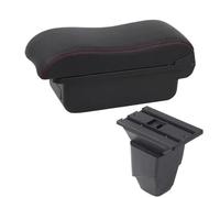 Caja De Almacenamiento Central Para Reposabrazos De Coche Accesorios Interiores Con Carga USB Retroadaptación Para Peugeot 206 Cc Cabrio BLNETU(A1 red line No USB)
