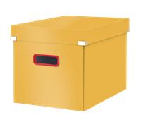 Caja De Almacenamiento Click & Store Cúbica Grande Leitz Cosy Amarillo Cálido