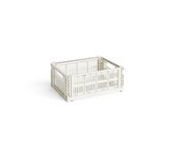 Caja de almacenamiento Colour Crate mediana en blanco roto