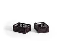 Caja de almacenamiento Colour Crate Mini Set de 2 Burdeos