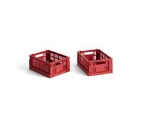 HAY HAY Colour Crate Mini 2-pack 13x17 cm Red
