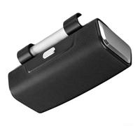 Caja de almacenamiento compacta para gafas SunFor para coche, se adapta a viseras solares estándar, sostiene gafas, tarjetas, llaves con construcción ABS fiable (negro)