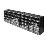 Caja de almacenamiento con cajones Caja surtida - 40 piezas Cajones transparentes - 425 x 135 x 350 mm Almacén de piezas pequeñas 2 módulos