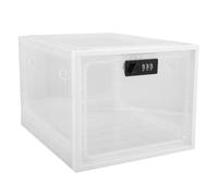 Caja de almacenamiento con cerradura de alta calidad, caja de combinación para medicina alimentaria y seguridad en el hogar, tamaño externo, 30 x 23 x 19 cm, acrílico