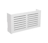 Caja de almacenamiento con enrutador inalámbrico para el hogar y la oficina, organizador de accesorios de TV montado en la pared con disipación de calor, estante de gestión de cables de plástico, 38 x