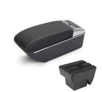 Caja De Almacenamiento Consola Central Reposabrazos Coche Con Portavasos. Accesorios Especiales Interiores Para Seat Para Ibiza Mk5 2018-2025 Contenedor de almacenamiento de gran capacidad(White line)