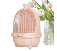 Caja De Almacenamiento Cosmético, Organizador De Maquillaje De Baño | Organizador De Maquillaje Con Tapa - Organizador De Maquillaje Organizadores De Cuidado De La Piel Para Vanidad De Sal, rosa, Se