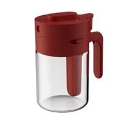 Caja de almacenamiento cuantitativa multifuncional para cocina y hogar, de plástico y vidrio, apta para el hogar, para hacer que cocinar sea más eficiente y agradable (rojo vino)