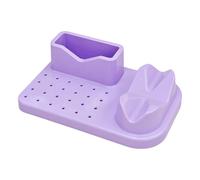 Caja de almacenamiento de 24 agujeros para máquina de taladro y brocas, organizadores de brocas de molienda, soporte para herramientas