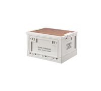 Caja de almacenamiento de 30 L, caja de camping a prueba de polvo, varias cajas de almacenamiento plegables con asa y ruedas, para el maletero, cajas de almacenamiento y organización para el auto al