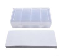 Caja de almacenamiento de 60 piezas con forro de espuma ajustable, caja de policarbonato transparente para monedas de 20-40 mm, organización y exhibición en casa (blanco)