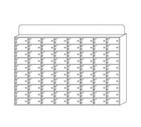 Caja de almacenamiento de acrílico blanco para teléfono móvil, montaje en pared, caja de almacenamiento para teléfono celular con cerradura, tamaño 80