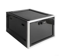 Caja de almacenamiento de alimentos con cerradura con cerradura de combinación para un almacenamiento seguro de tabletas, teléfonos, alimentos y medicamentos en casa (blanco y negro)