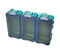 Caja de almacenamiento de | Almacenamiento de aparejos de - Caja de señuelo impermeable a prueba de golpes - Suministros de nocturna, caja de , 3 cajas de joyería portátiles