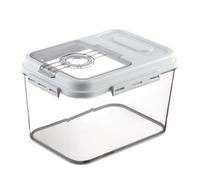 Caja de almacenamiento de arroz para encimera de cocina, caja de arroz blanco con tapa para pan casero, tostadas y cocina, solución de almacenamiento de cocina