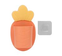 Caja de almacenamiento de baño de pared Capacidad de cojinete fuerte Box de almacenamiento de pared de instalación fácil de instalación (Naranja)