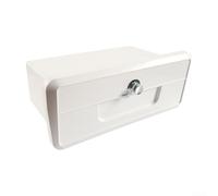 Caja de almacenamiento de barco con cerradura ABS con 2 portavasos, guantera para yate y uso marino, protege objetos de valor en ambientes húmedos