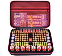 Caja de almacenamiento de batería con probador - 162 baterías variety pack container contiene pilas AA AAA 4A C D 9V 3V de litio LR44 CR2 CR123 CR1632 CR2032 18650 pila de botón (solo caja)
